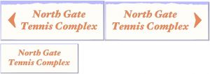 North Gate Tennis Complex signs